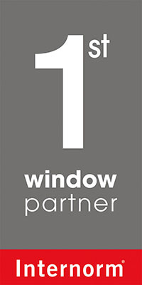 Internorm Fenster Partner, Schwarz Türen + Fenster Internorm Partnerlogo